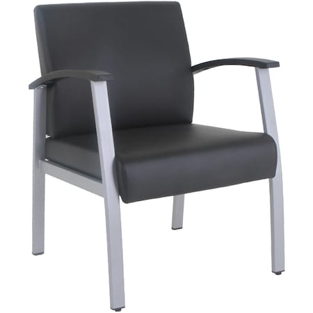 Lorell Mid-Back Healthcare Guest Chair, Black LLR67012